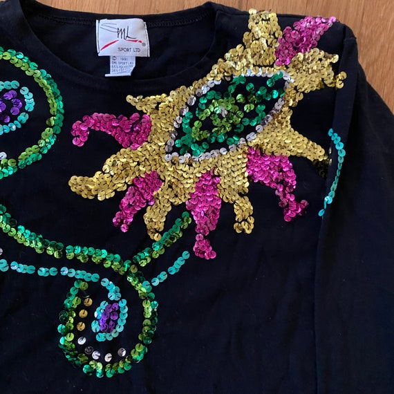 Vintage 90’s button sequin top