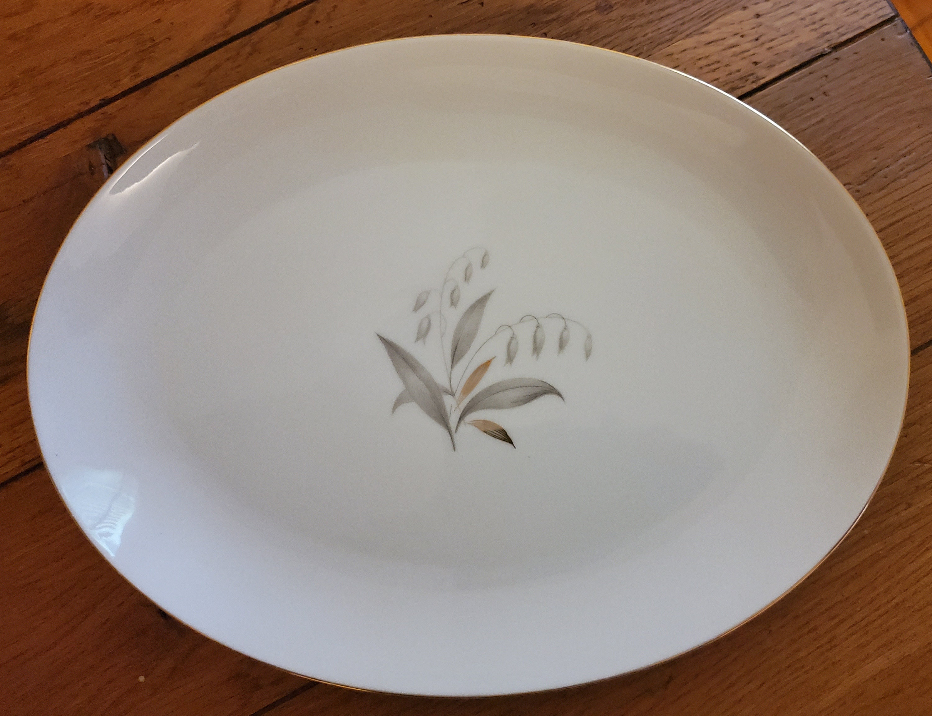 Vintage Kaysons Kayson's Golden Rhapsody 12" Oval Platter