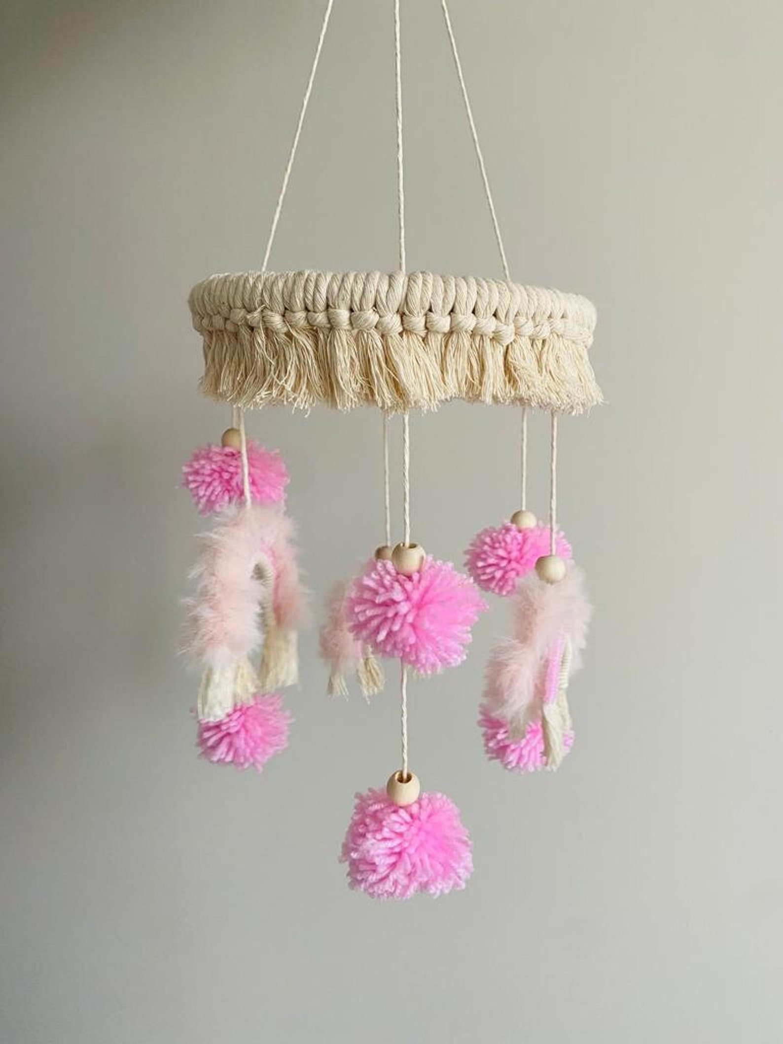 Macrame Cradle Toy Macrame Wall Hanging Nursery Decor New Etsy