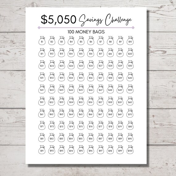 Enveloppe Budgétaire 100 Envelope Saving Challenge, A5 Classeur Budget Avec Challenge Tracker & Compartiments D Carnet Budget Enveloppe