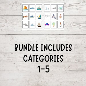 Category Sorting Bundle 1-5, Speech Therapy, Sorting Objects Into ...