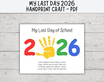 Handafdruk laatste schooldag, 2026, handafdruk kunst einde schooljaar, handafdrukgedicht kleuterschool kleuterschool