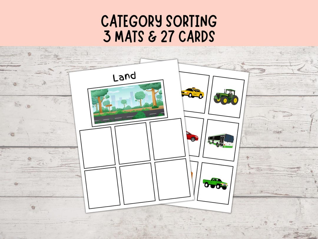 Category Sorting 5, Speech Therapy, Sorting Objects Into Categories ...