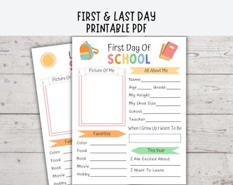 First Day of School Interview, Back to School Printable, Back to School Questionnaire, All About Me Printable, Interview Template for Kids