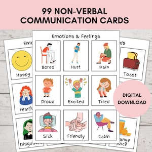 Non-verbale communicatiekaarten, visueel bord, flitskaarten voor mensen met speciale behoeften, ouderen in ziekenhuizen, kinderen met autisme, flitskaarten voor mensen met speciale behoeften