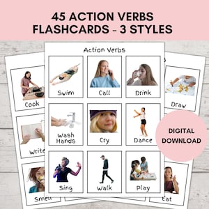 Tarjetas de comunicación no verbal, tablero visual, tarjetas didácticas para necesidades especiales, adultos mayores hospitalizados, niños con autismo, tarjetas didácticas con verbos de acción.