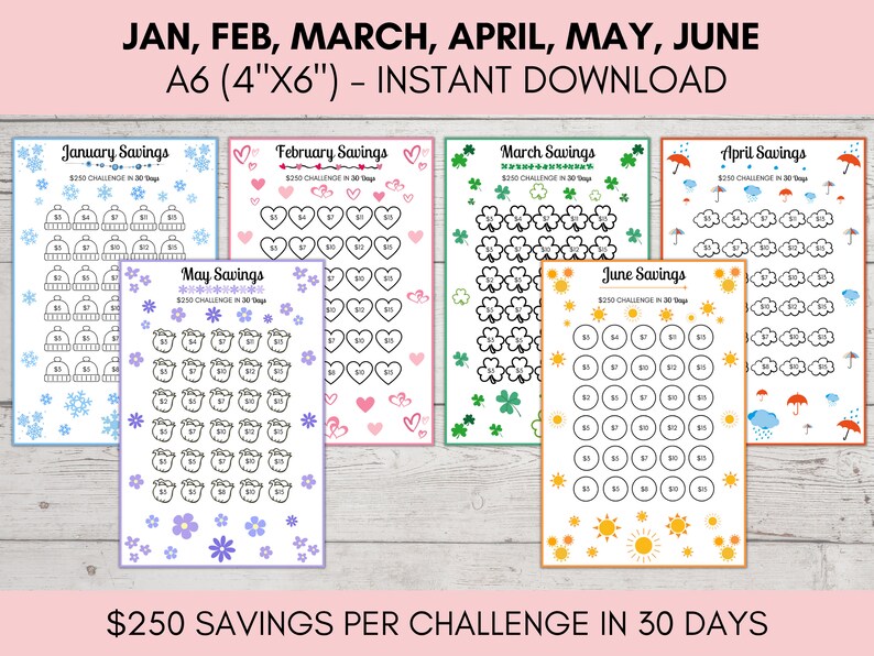 Savings Challenge Printable, Savings Challenge Bundle, 100 Envelope ...