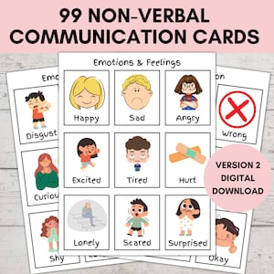 Non-verbale communicatiekaarten, visueel bord, flitskaarten voor speciale behoeften, senioren ziekenhuis volwassenen, kinderen met autisme, flitskaarten voor speciale behoeften