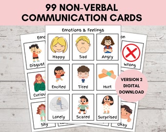 Nonverbal Communication Cards, Visual Board, Flash Cards Special Needs, Senior Hospital Adults, Autism Children, Special Needs Flash Cards