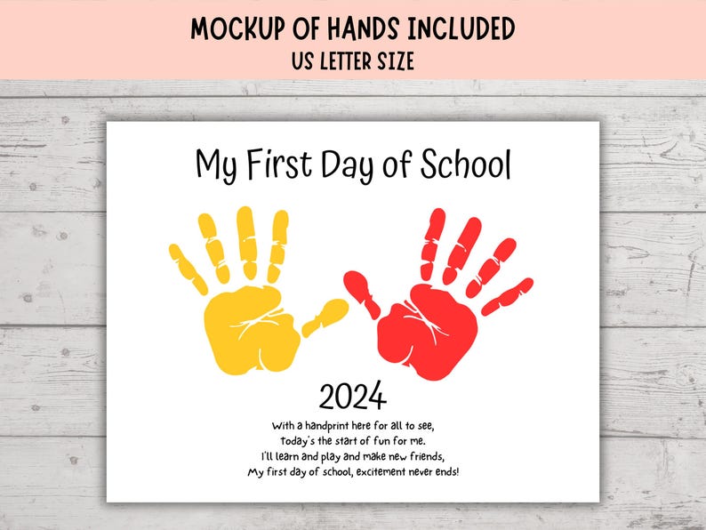 First Day of School Handprint Craft - Il 794xN.6187973054 Emmw 