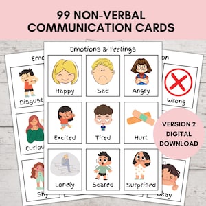 Nonverbal Communication Cards, Visual Board, Flash Cards Special Needs, Senior Hospital Adults, Autism Children, Special Needs Flash Cards