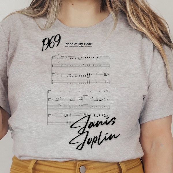 T-shirt Unisexe Janis Joplin - Coton Noir - Taille XL - Sans étiquettes