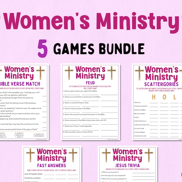 Church Group Games Etsy