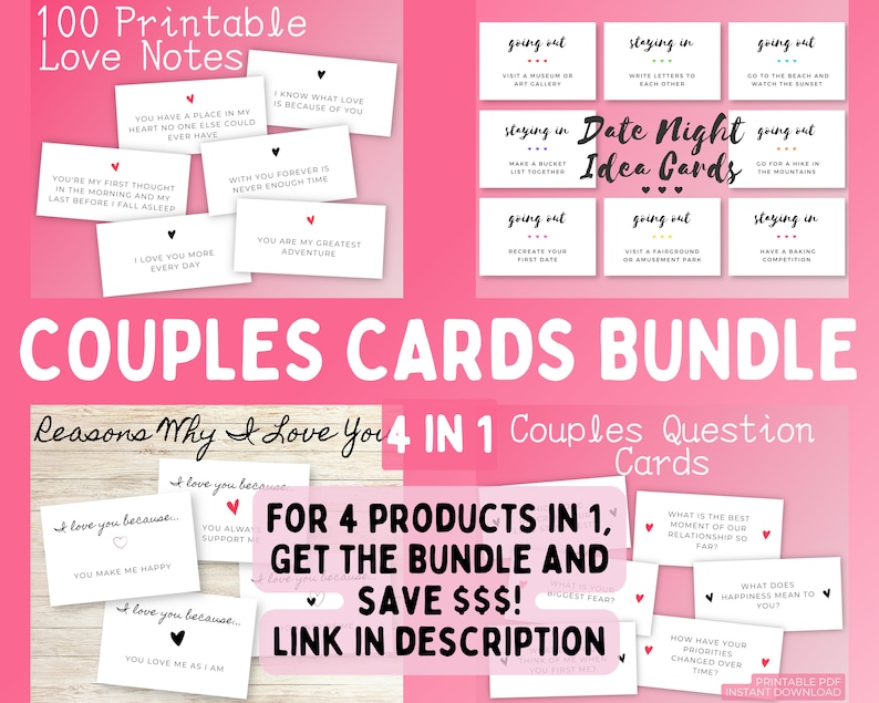 Love Notes Printable Love Notes Cards Mini Love Messages Etsy