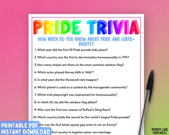 LGBT History Quiz Night - GAAMC