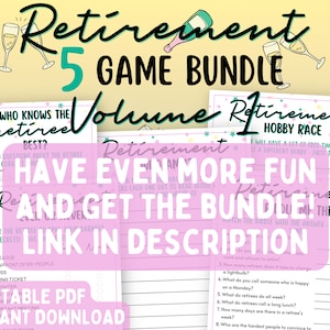 Retirement Party Game | Retirement Feud Game | Retirement Family Feud Game | Fun Printable Party Game | Funny Adult Retiree Trivia Game image 5