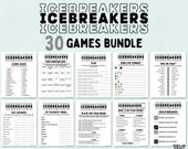 Icebreaker Games Bundle | Group Activity | Office Games | Fun Printable Games | Team Building Games | Staff Appreciation | Ice breakers