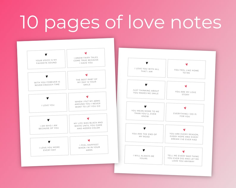 Love Notes Printable Love Notes Cards Mini Love Messages Etsy Love Notes Printable Love Notes Cards Mini Love Messages Etsy