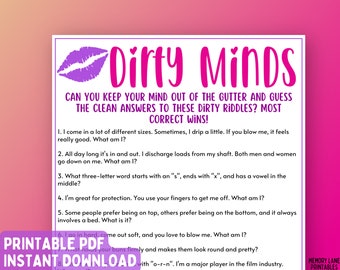 Ladies' Night Dirty Minds Game | Ladies Night Party Games | Fun Girls Night Out Games | Girls Night In Games | Adult Games | Birthday Games