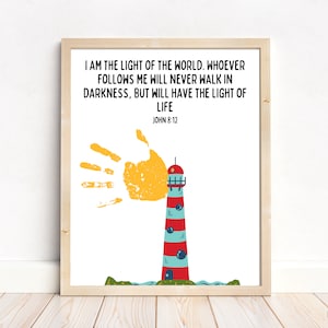 Bible Handprint Art | Bible Handprint Craft | Fun Printable Craft | Sunday School Activity | Kids Craft Kit | Pre-K | Christian Church Craft