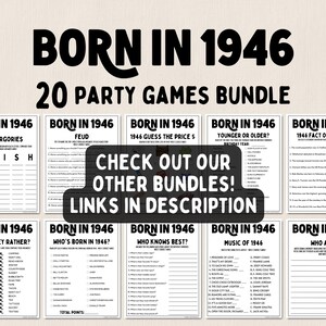80歳の誕生日パーティーゲームバンドル | 1946年生まれのゲーム | 80歳の誕生日ゲーム | 楽しい印刷可能なゲーム | パーティーゲーム | 大人向けゲーム | ファミリーゲーム 画像 7