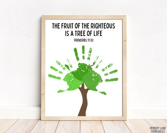 Bible Handprint Art | Bible Handprint Craft | Fun Printable Craft | Sunday School Activity | Kids Craft Kit | Pre-K | Christian Church Craft