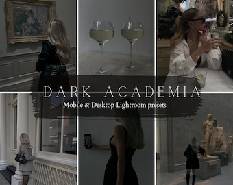 4 Moody Mobile & Desktop Lightroom Presets I Dark Moody Presets | Blogger Photo Presets | Aesthetic Presets | Instagram Filters | Presets