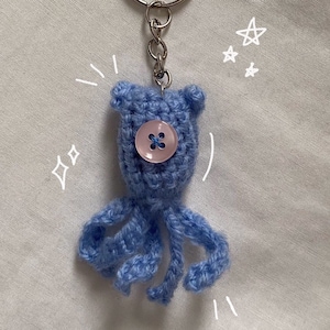 Coraline Crochet, Coraline Keychain, Coraline Squid, Handmade Keychain, Perfect Gift, Present, Keyring, Crochet