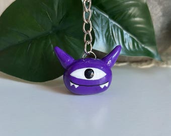The Last of Us Keyring: Handmade Purple Monster Charm - Etsy