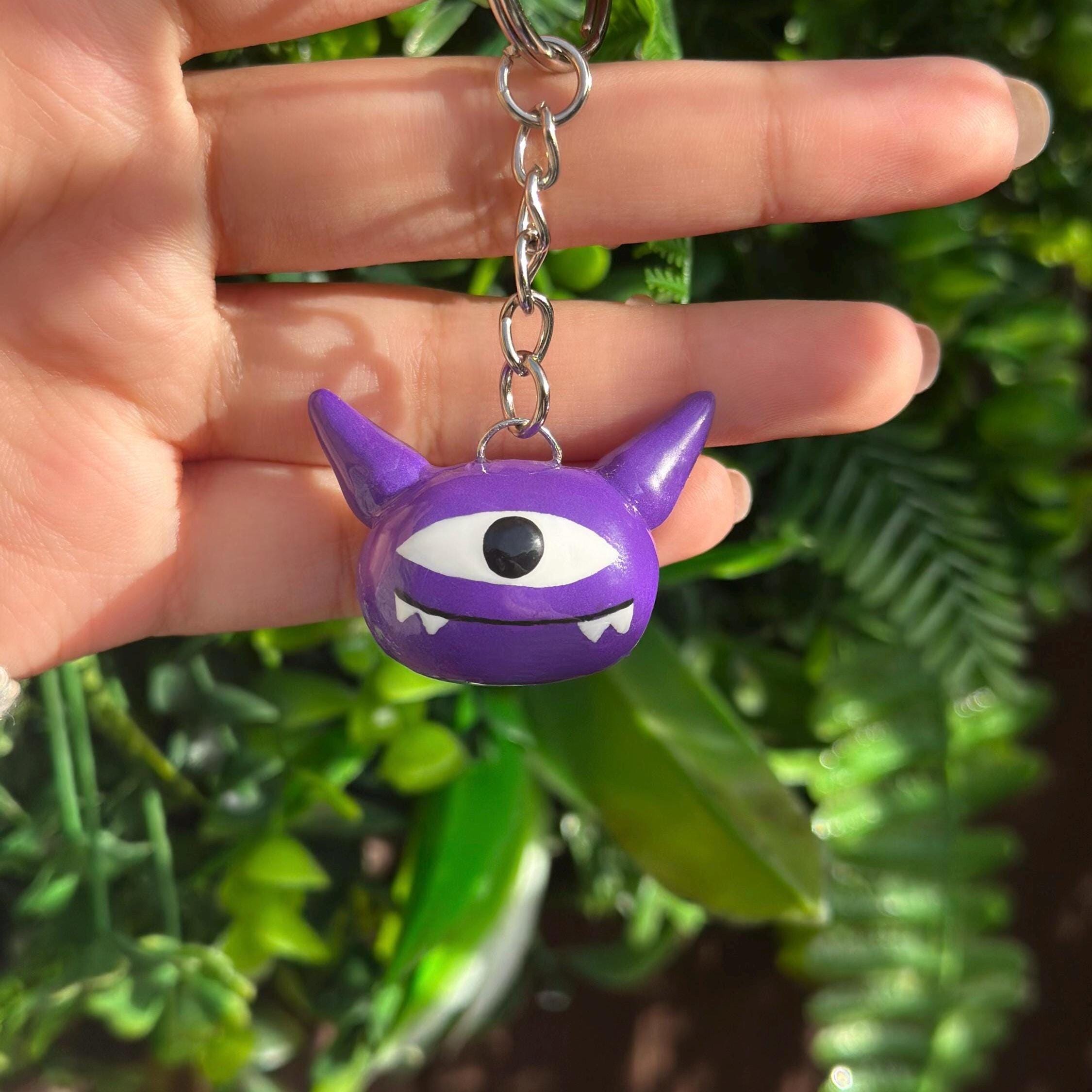 The Last of Us Keyring: Handmade Purple Monster Charm - Etsy