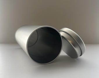 Silver Cylinder Tins