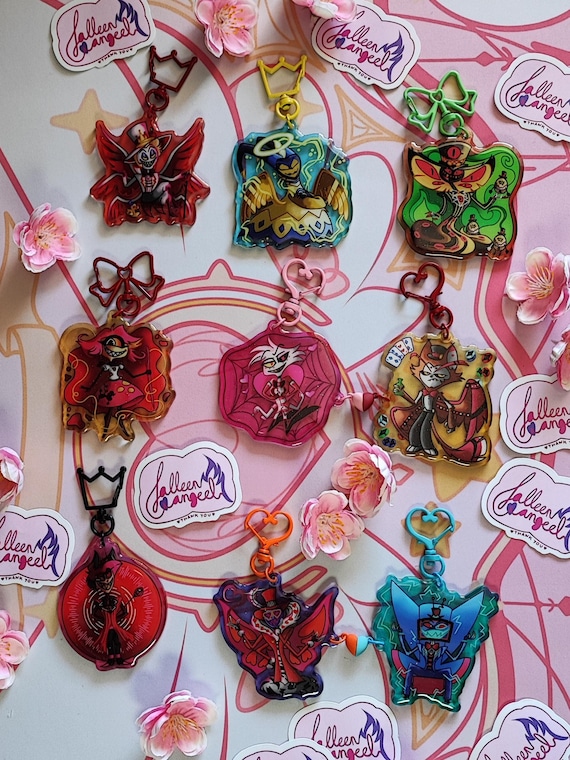 ハズビンホテル　スクエア缶B　アクリルキーホルダー　6点セット ハズビンホテル スクエア缶B アクリルキーホルダー 6点セット