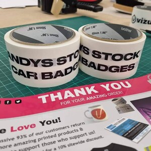 Personalised Tape | Custom package tape | Personalised packing tape with your logo/text - personalised business or personal bild 6