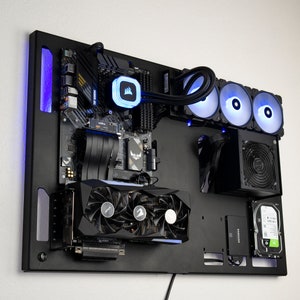 Wall Computer Case, Computer Wall Mount, Open Case, Full ATX, Open Air Computer Case,