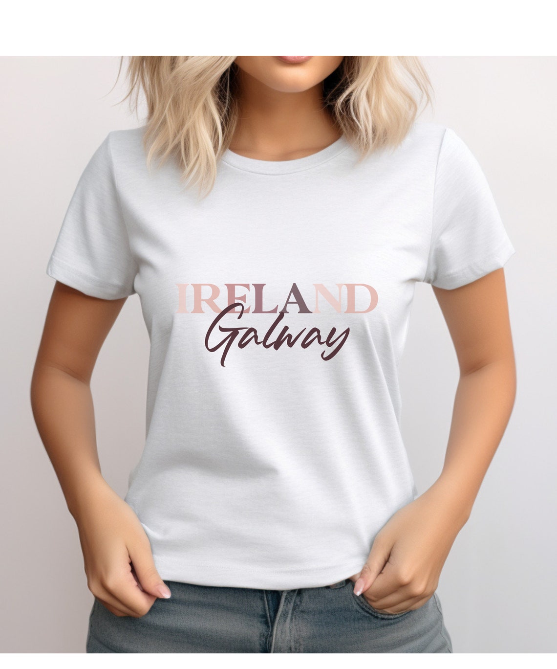 Galway Ireland Tshirt Gift for Irish Traveler, Light Weight Womens