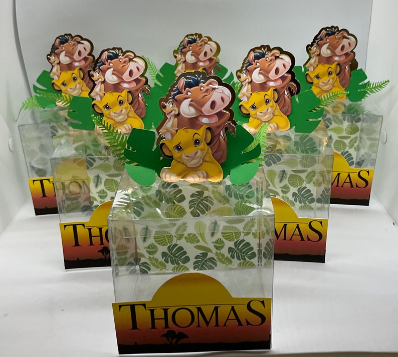Lion King Favor Boxes Lion King Birthday Lion King Party Etsy