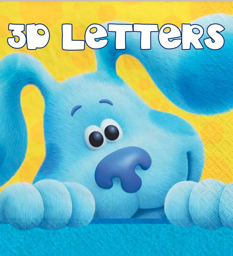 Blue's Clues 3D Letter Blue's Clues Favor Boxes Etsy