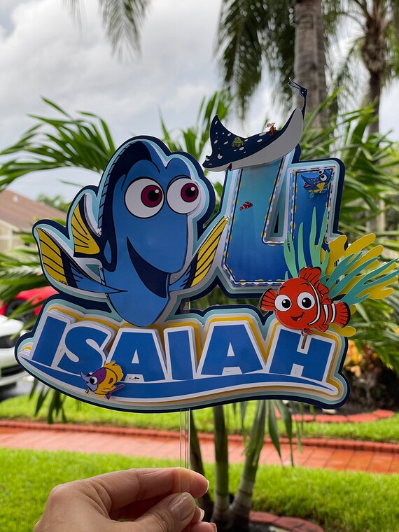 Finding Dory Cake Topper Any Design Cake Topper Finding Dory - Etsy