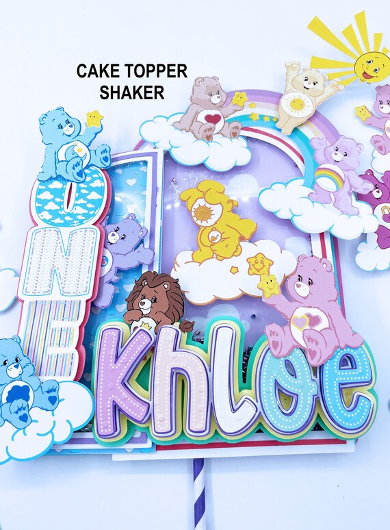 Care Bear Cake Topper Care Bears Party Care Bears Birthday Etsy