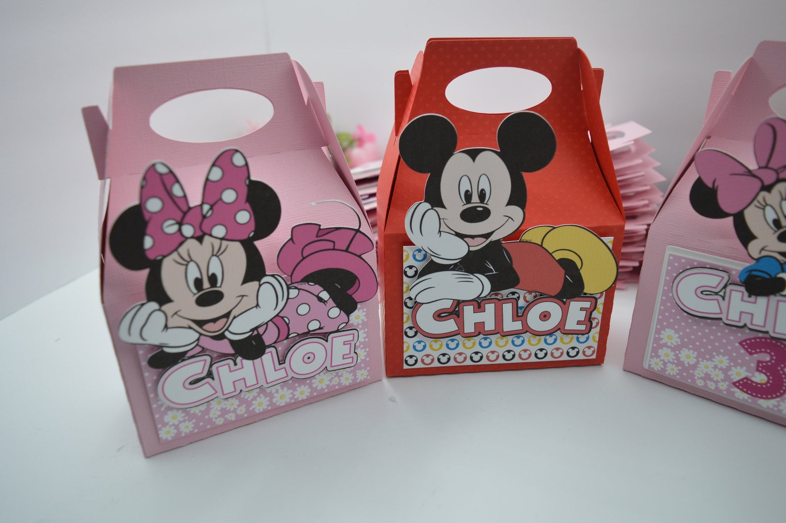 Minnie Mouse Favor Boxes Mickey Mouse Birthday Minnie Mouse - Etsy