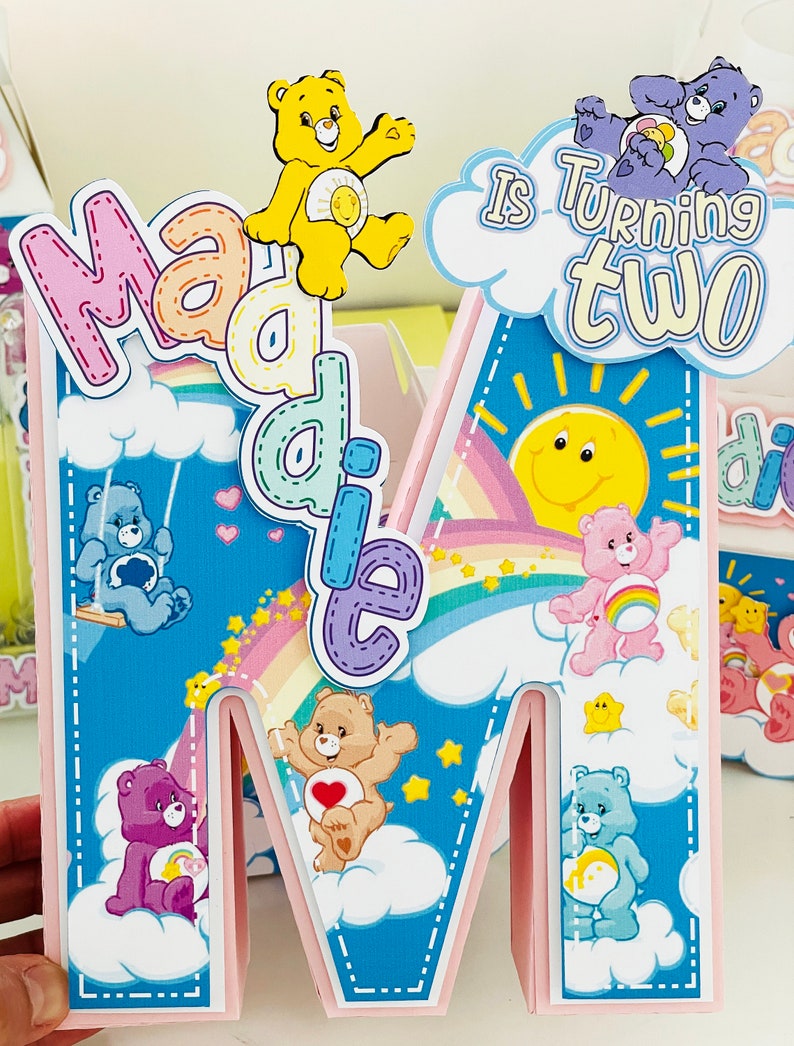 Care Bear Cake Topper Care Bears Party Care Bears Birthday Etsy