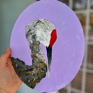 Sand Hill Crane Portrait (original)