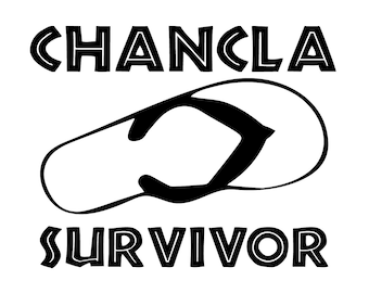 Chancla Survivor SVG, PNG, EPS, jpg digital download