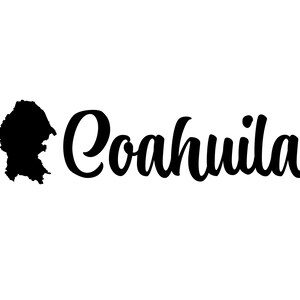 Coahuila SVG, PNG, EPS, jpg digital download