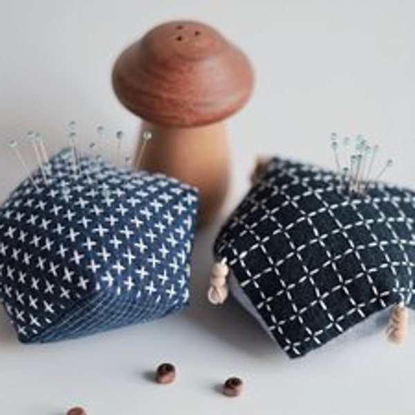 Sashiko Beginner Kit for Japanese Pillow Embroidery Gift for Mother