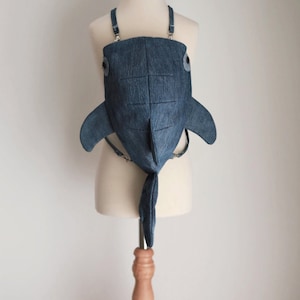 PDF/digitales Schnittmuster Walhai-Tasche für Rucksack oder Umhängetasche für Erwachsene und Kinder