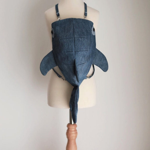 PDF/ digital Schnittmuster Walhai-Tasche für Rucksack oder Umhängetasche für Erwachsene und Kinder
