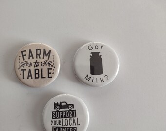 Confezione Farm to Table, set da 3, magneti da 1,25