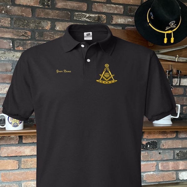 Freemason Masonic Polo Shirt Etsy