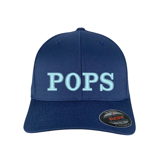 Trendy Apparel Shop 'Best Pop Pop Ever' Embroidered Cotton Baseball Cap - Low Profile, Washed Fit, One Size